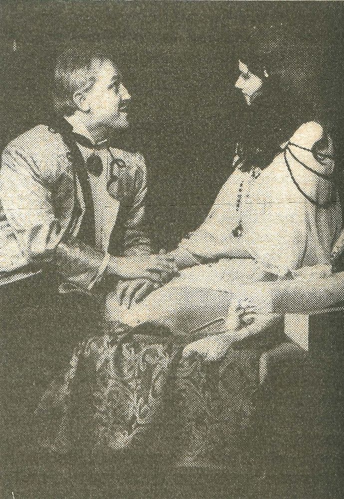 A scene from the «Salamea and I yaye amaraty» spectacle based on a play by S. Kovalev