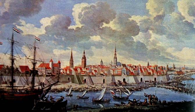 In 18th century Riga has almost completely retained its medieval image
