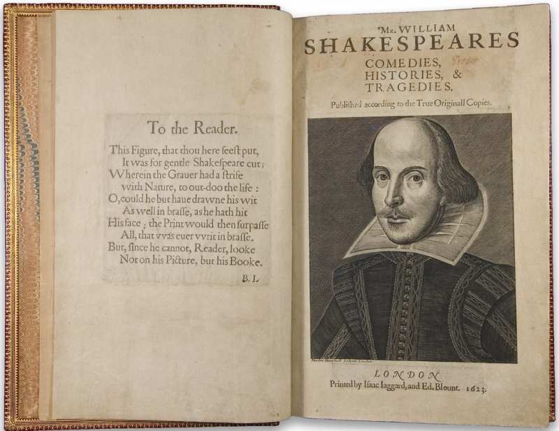 Найдено первое собрание пьес Шекспира