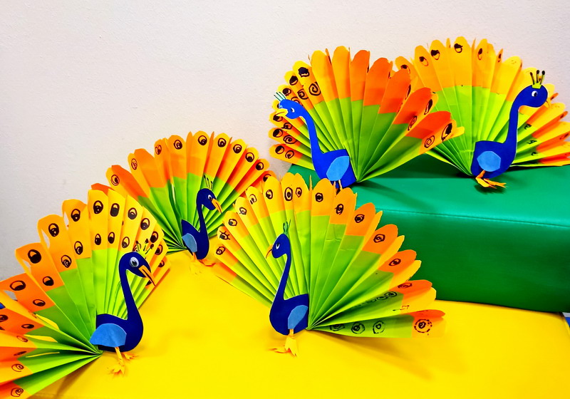 A creative class titled "Peacock"