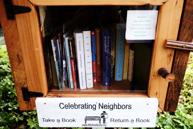Take a book, leave a book: tiny libraries thrive in US