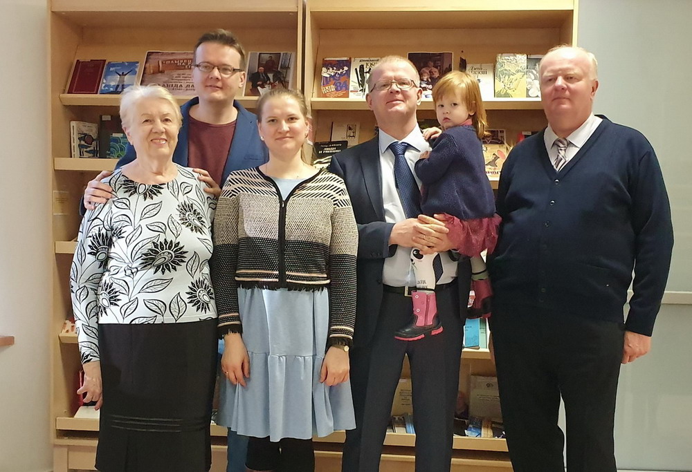 Writer Leonid Dayneko Family Visit