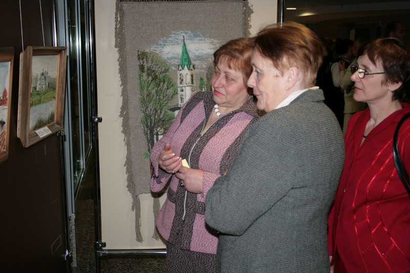 The opening of a historical art exhibition
