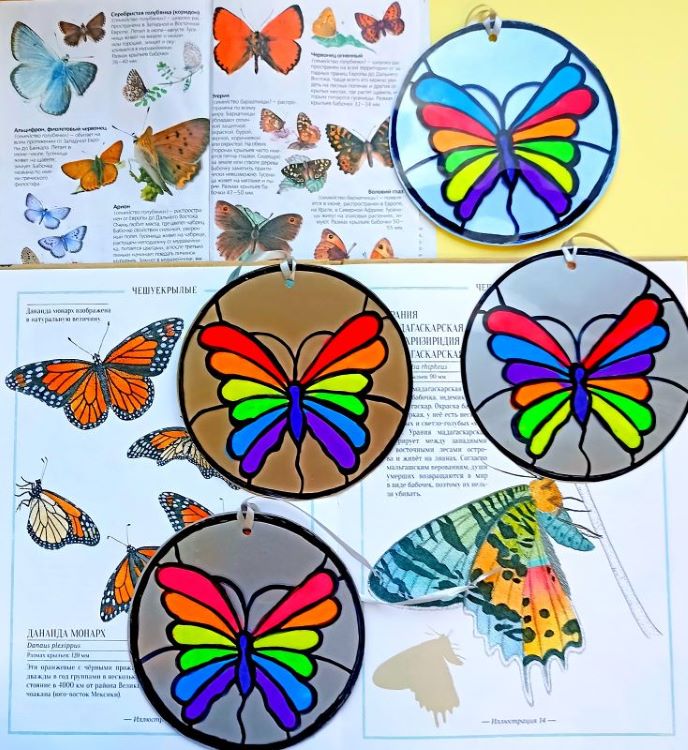 Creative lesson "Multicoloured Butterfly"