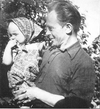 Ян Скрыган с дочерью Галочкой