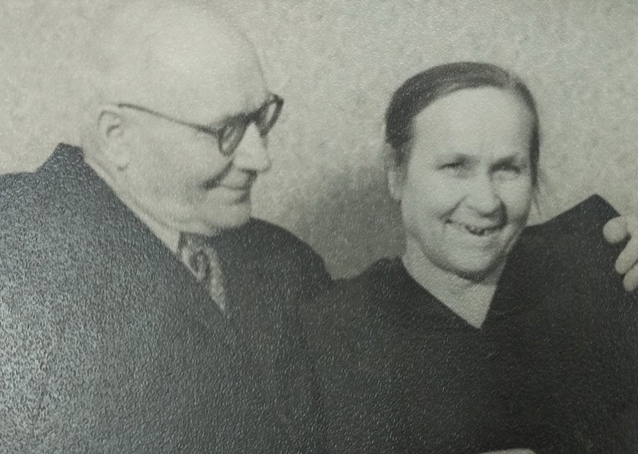 Янка Мавр с женой Стефанидой Александровной
